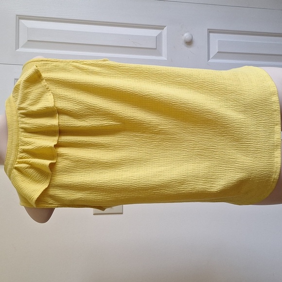 3/$20 Melissa Paige Sunlit Ruffle Blouse Size Large - Picture 3 of 7